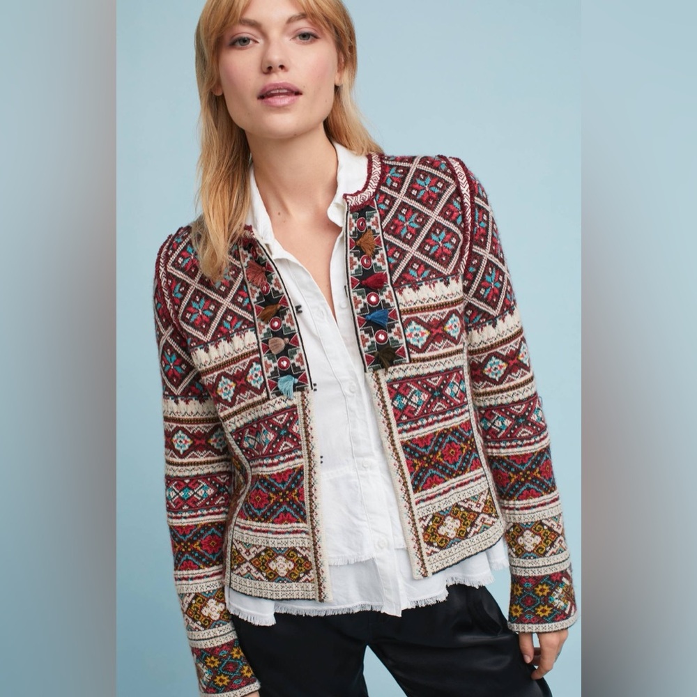 Aldomartins X Anthropologie Inverness Alpaca Blend Cardigan Sweater